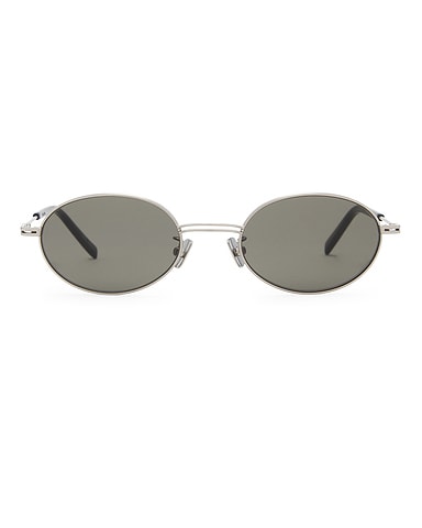Fine Metal Oval Sunglasses