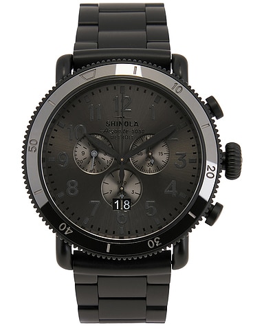 Runwell Sport Chrono 48mm Watch Black Bracelet