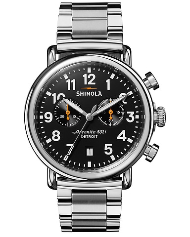 Runwell 2 Eye Chrono 41mm Watch Silver Bracelet