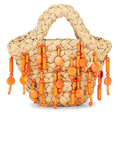 Mini Beaded Mercado Tote Bag