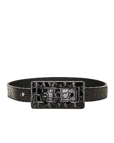 Embossed Leather Belt