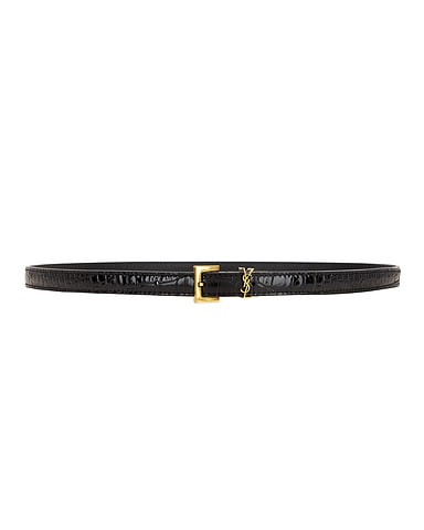 Cassandre Thin Leather Belt