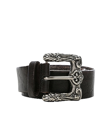 Celtic Engraved Buckle Belt