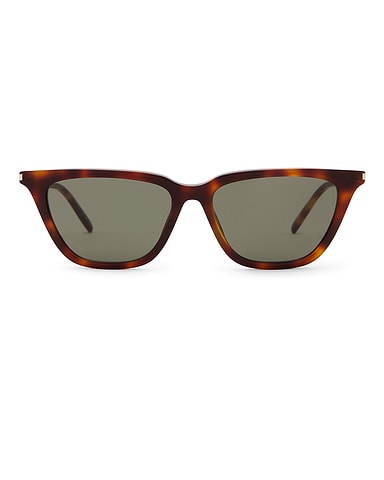 Thin Acetate Cat Eye Sunglasses