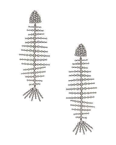 Fish Bone Statement Earrings