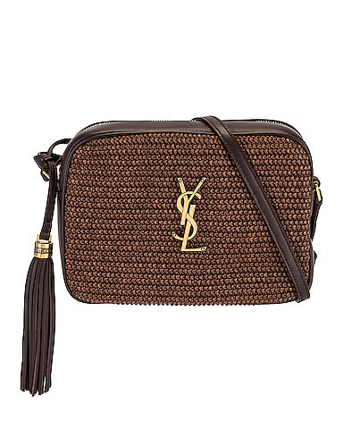 Medium Lou Raffia Satchel