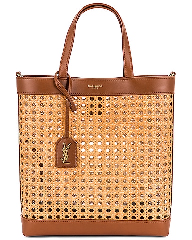 Toy North South Cane Shopping Tote