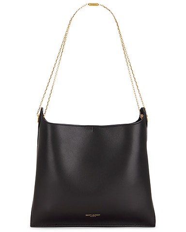 Flat Shoulder Bag On Chain