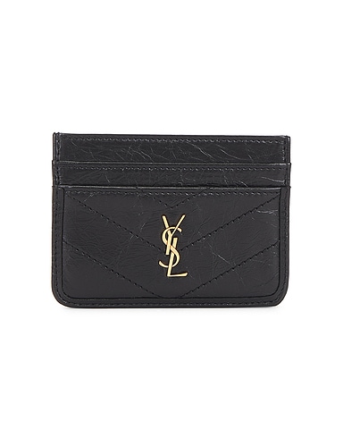 Cuir Vintage Froisse Matelasse Credit Card Case