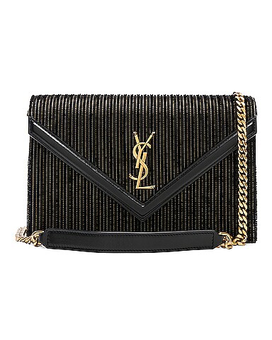 Velvet & Leather Monogramme Le Sept Chain Bag