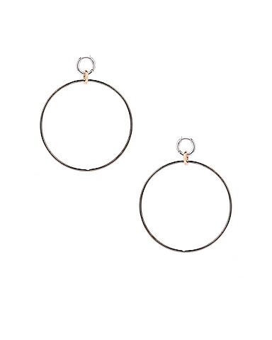 Altraire Noir Hoop Earrings