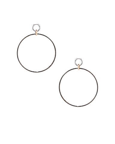 Altraire Noir Hoop Earrings