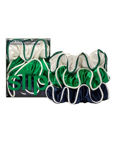 Pure Silk Large Scrunchies Set Of 3