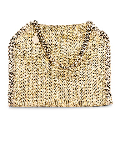 Mini Metallic Fabric Falabella Tote