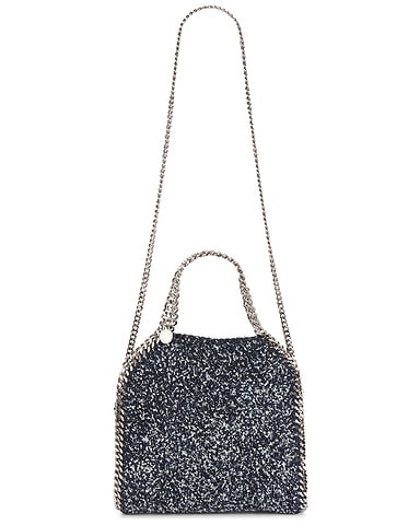 Mini Denim Tweed Falabella Tote Bag