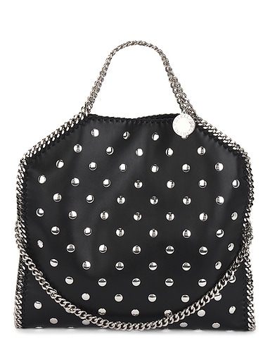 3 Chain Mini Tote All Over Studded Bag