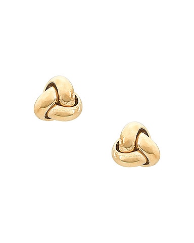 Puffed Knot Stud Earrings