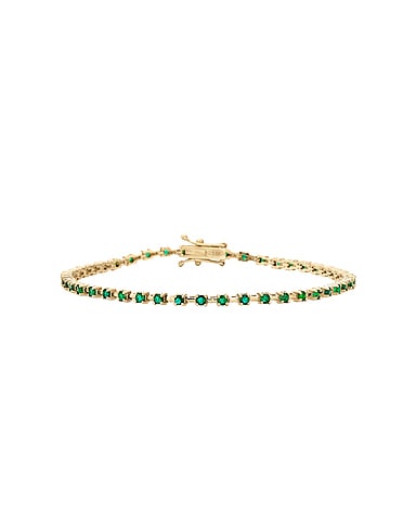 Emerald Ace Tennis Bracelet