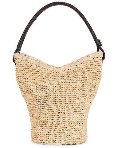Lani Raffia Bucket Bag