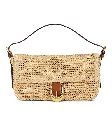 Harlow Raffia Shoulder Bag