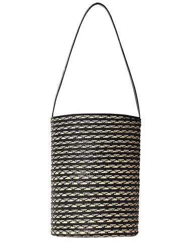 Beau Raffia North South Small Tote Bag