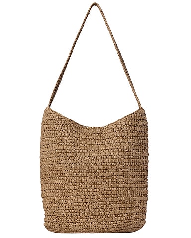 Alma Raffia Shoulder Bag