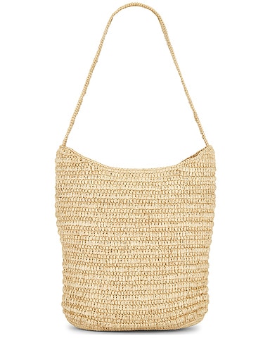 Alma Raffia Shoulder Bag