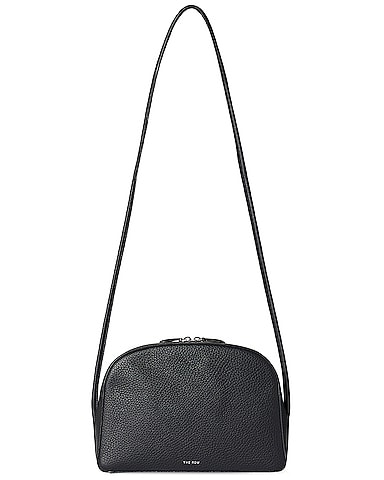 Single Mignon Grain Leather Crossbody Bag