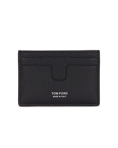 Soft Grain Leather T Line Cardholder