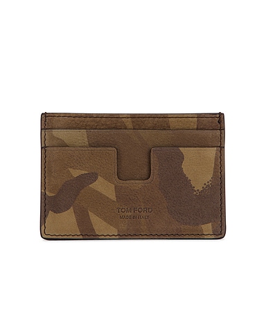 Camo Nubuck T Line Cardholder