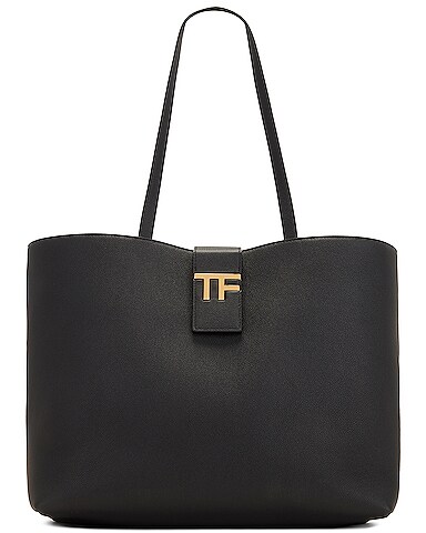 TF Grain Leather Small East West Tote Bag