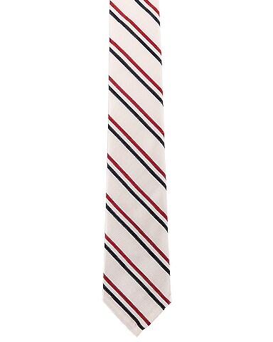 Classic Tricolor Stripe Necktie