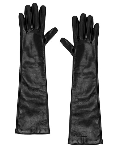 Long Leather Gloves