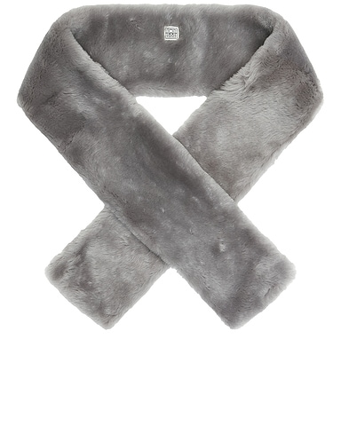 Shearling Tuxedo Scarf