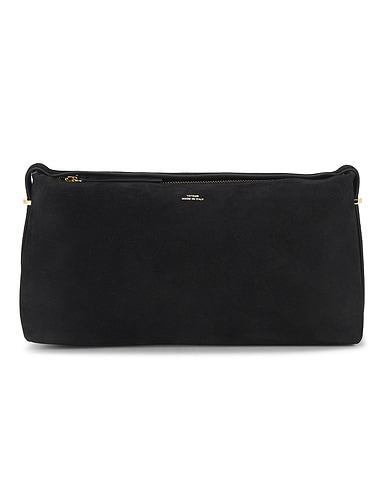 Suede Scoop Clutch