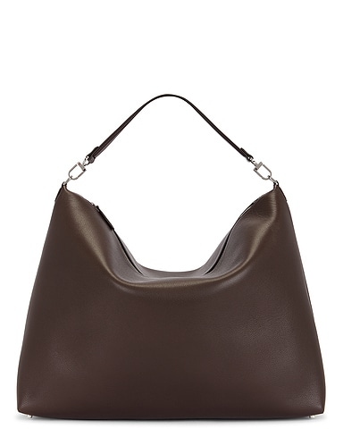 Bevel Grained Leather Tote Bag