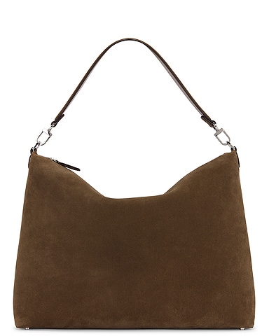 Medium Bevel Cord Suede Bag