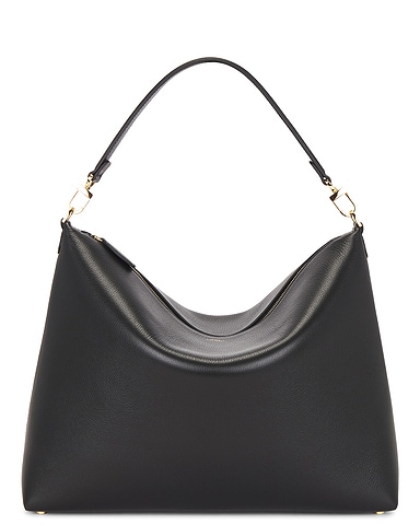 Medium Bevel Grained Leather Bag