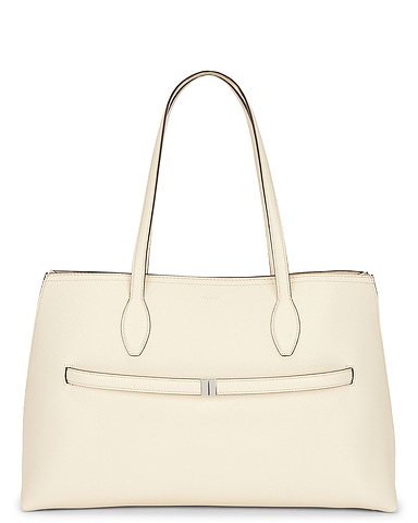 Grained Leather Lounge Tote Bag
