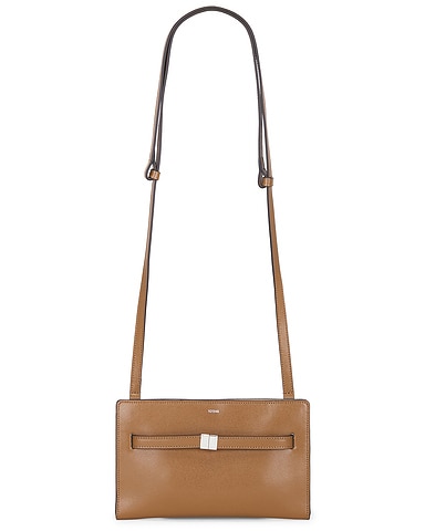 Belted Leather Crossbody Bag