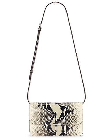 T-Lock Python Embossed Crossbody Bag