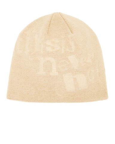 Debossed No Cuff Beanie