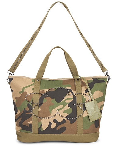 Studded Flower Tote Bag