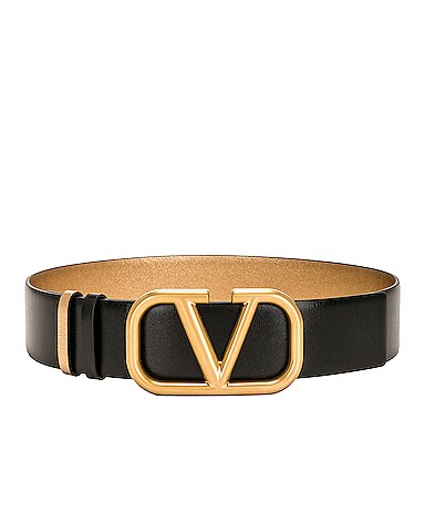 Reversible V Logo Signature Belt