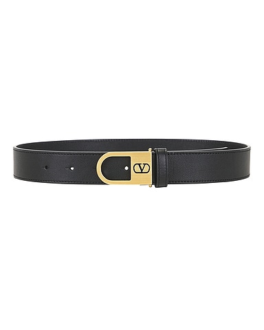 V Logo Signature Belt