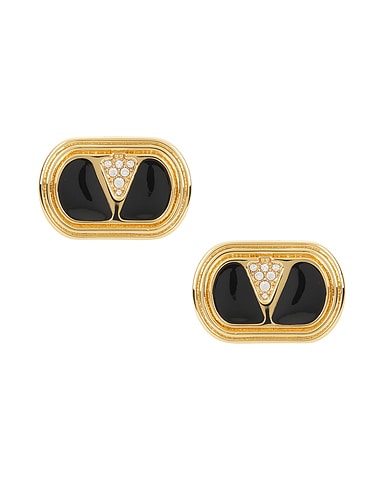 Ovalette Logo Earrings