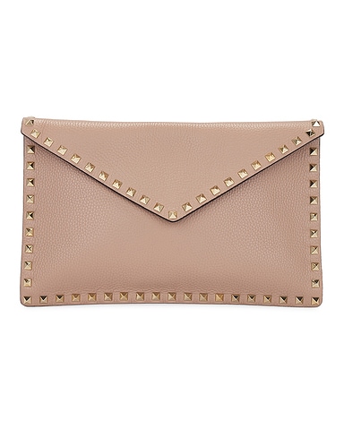 Valentino large hot sale rockstud clutch