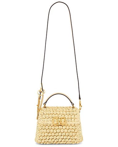 V Sling Mini Top Handle Bag