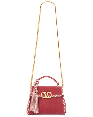V Sling Mini Top Handle Bag