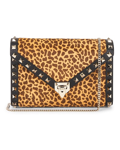 Rockstud Calf Hair Mini Bag